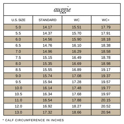 AUGGIE WIDE CALF BOOTS CHOCOLATE LEATHER