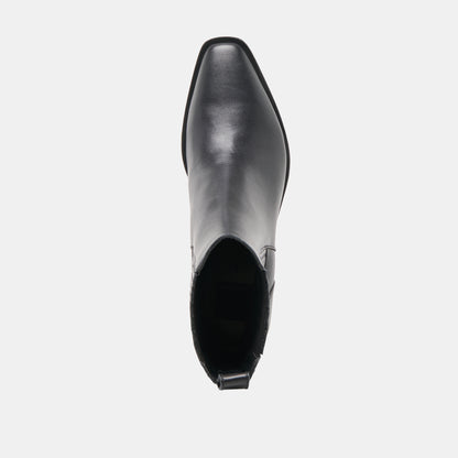 FAINT H2O BOOTIES BLACK LEATHER