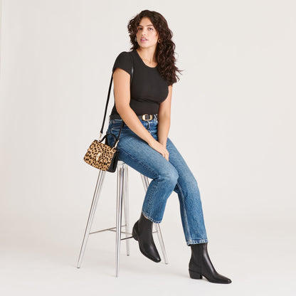 FAINT H2O BOOTIES BLACK LEATHER