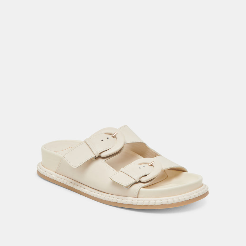 SHAUNY SANDALS BONE LEATHER