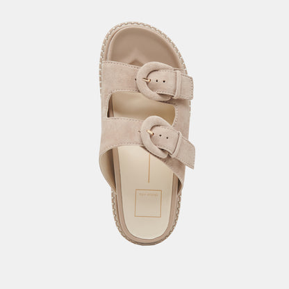 SHAUNY SANDALS DK TAUPE SUEDE