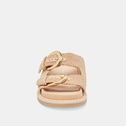 SHAUNY SANDALS NATURAL RAFFIA