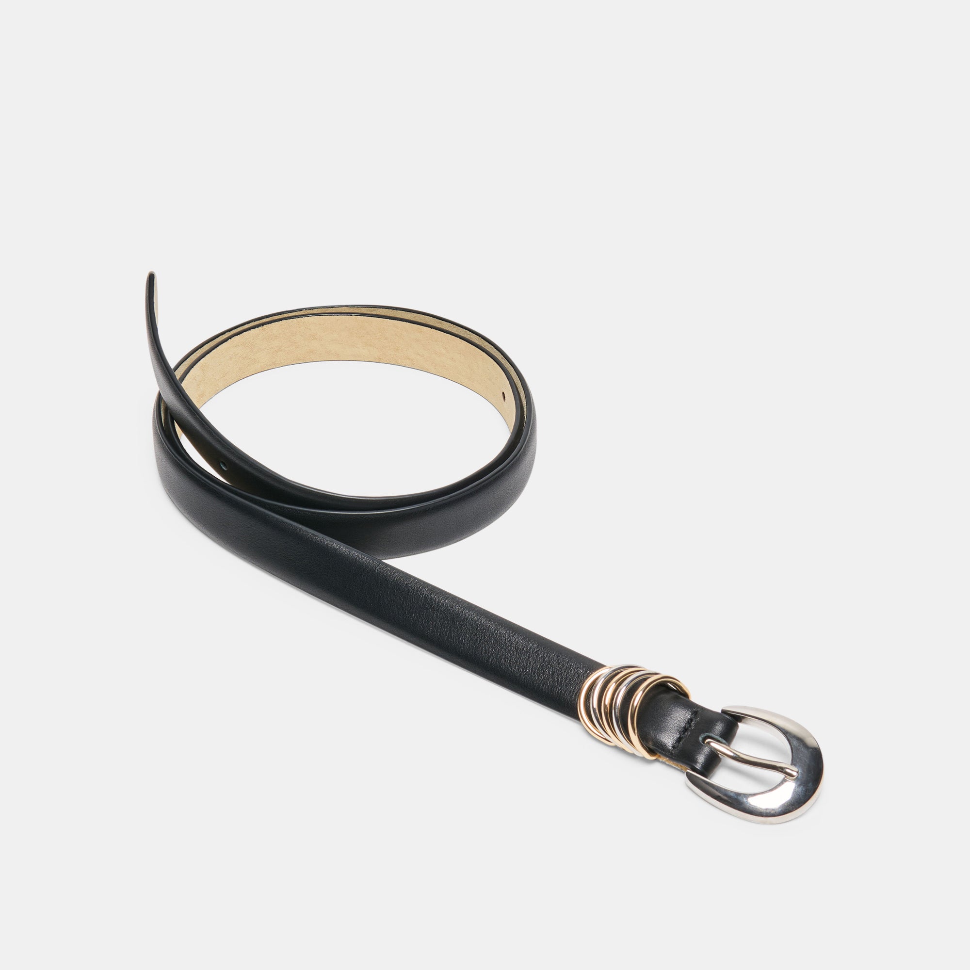 CRESCENT BUCKLE BELT BLACK - view 4