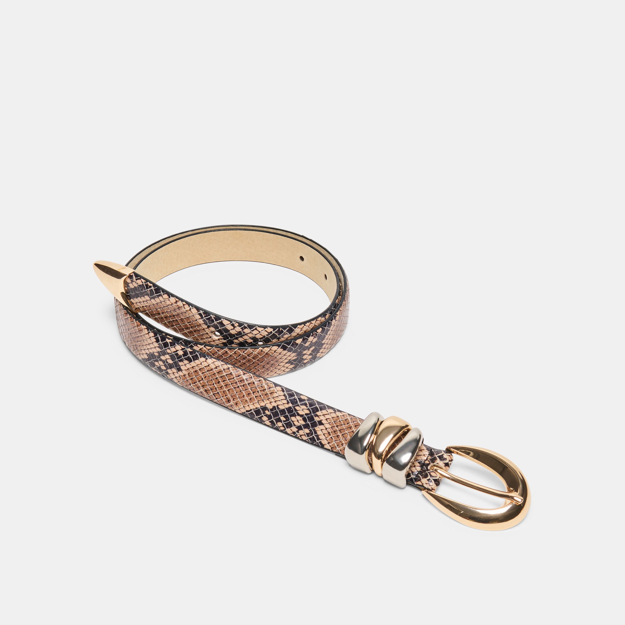 MIXED METAL BUCKLE BELT SNAKE - view 3