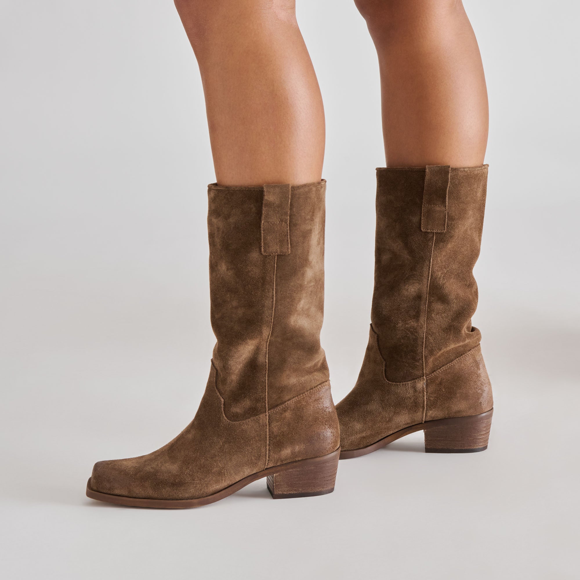 ROMIE BOOTS CHOCOLATE SUEDE - view 3