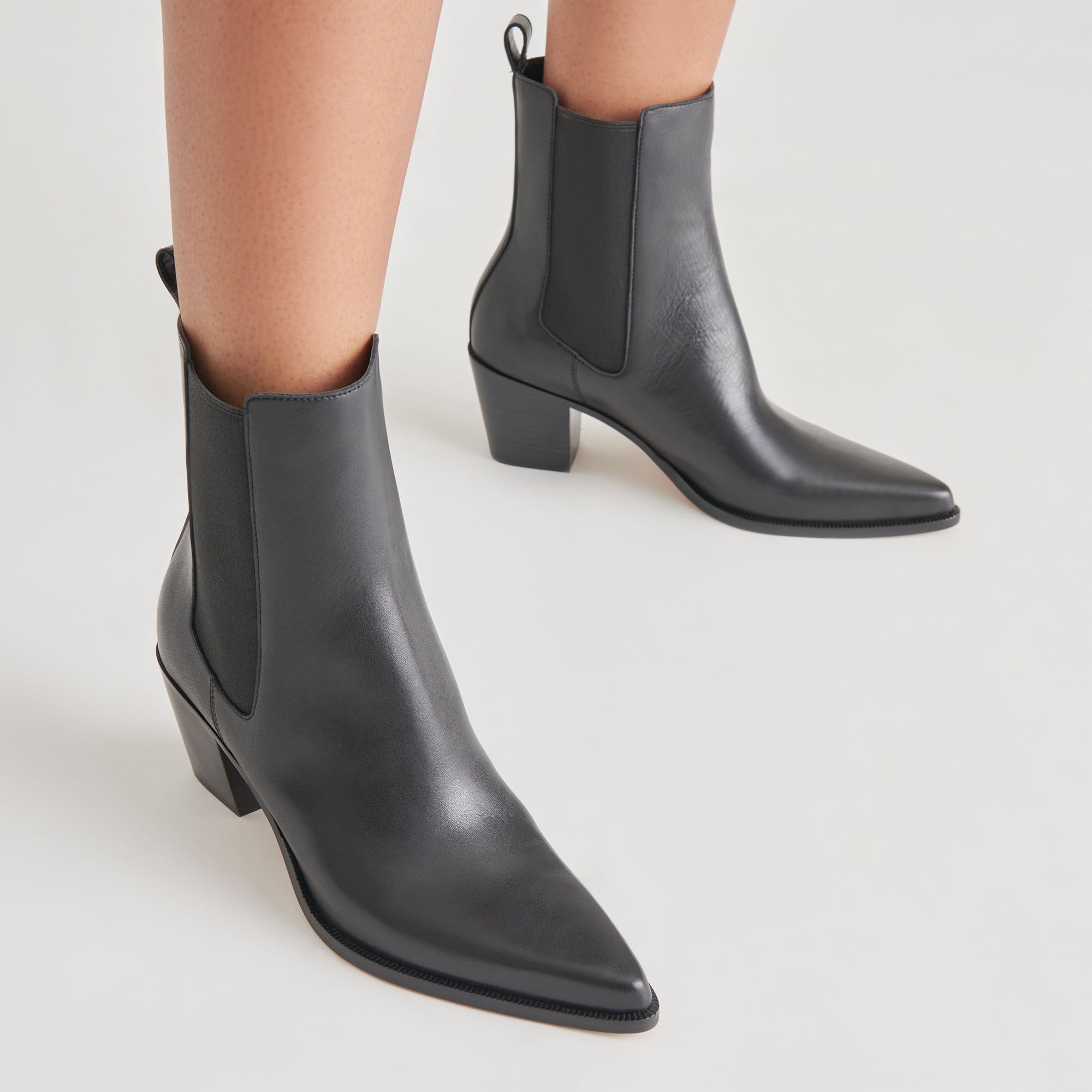 SHADIE H2O WIDE BOOTIES BLACK LEATHER - view 4