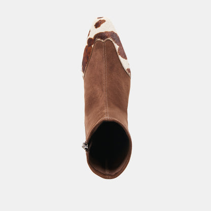 ANIKA BOOTS DK BROWN MULTI STELLA SUEDE