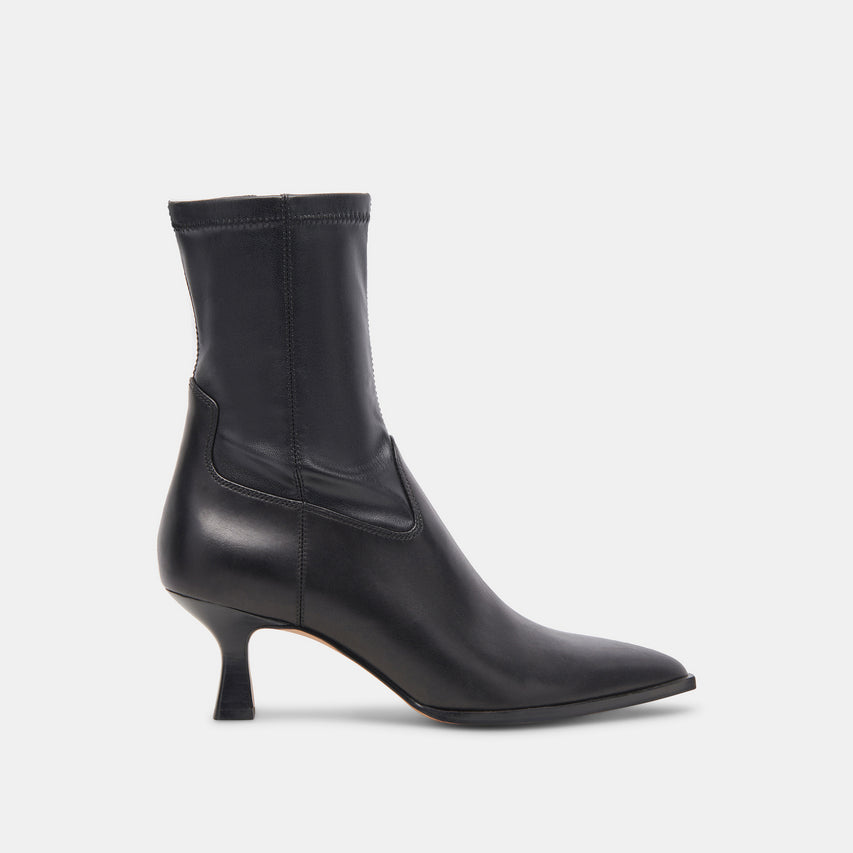 ARYA WIDE CALF BOOTS BLACK LEATHER