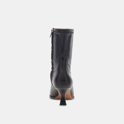 ARYA WIDE CALF BOOTS BLACK LEATHER