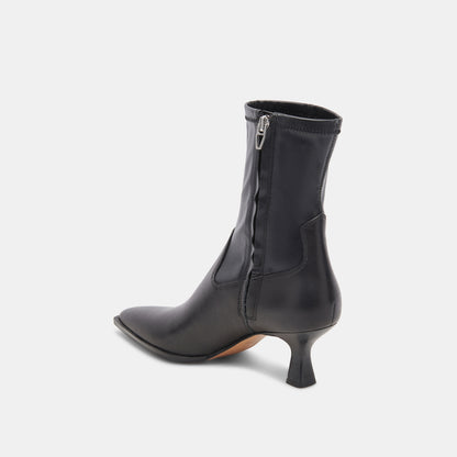 ARYA WIDE CALF BOOTS BLACK LEATHER