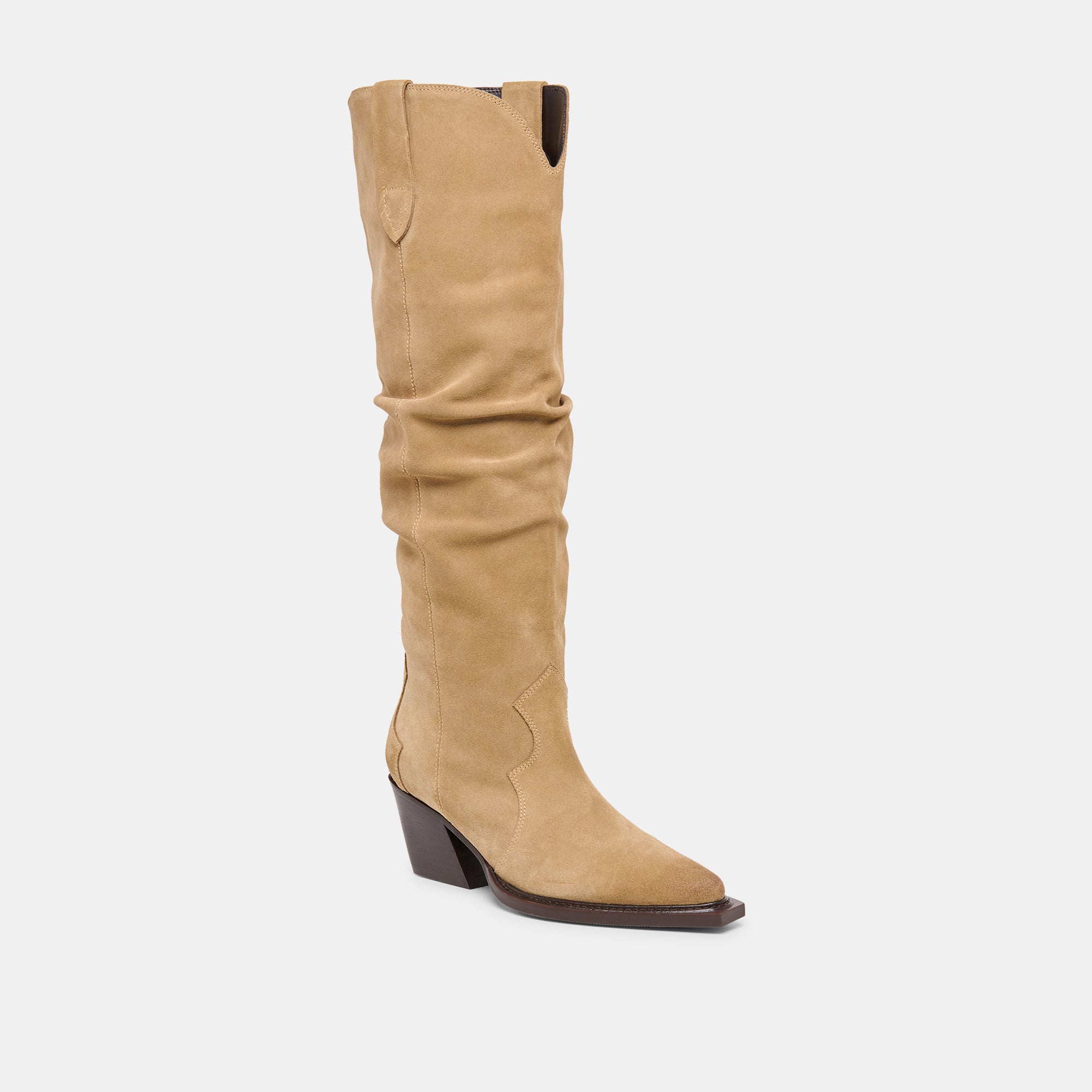 BUCKLY BOOTS CAMEL SUEDE - view 3