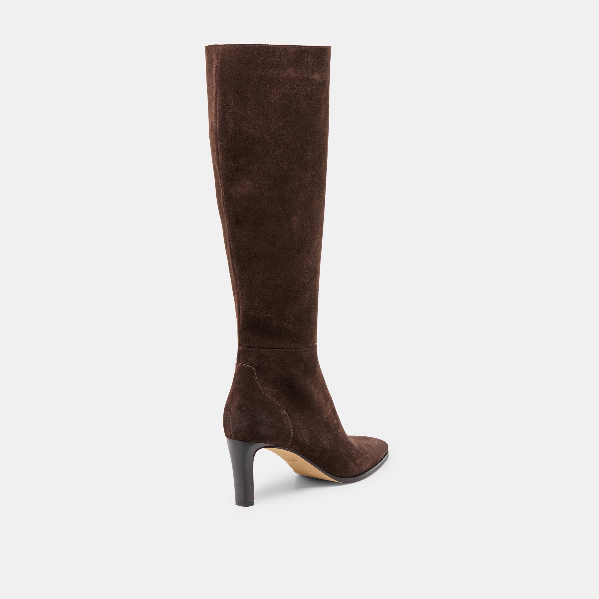 EMMI NARROW CALF BOOTS DK BROWN SUEDE - view 3