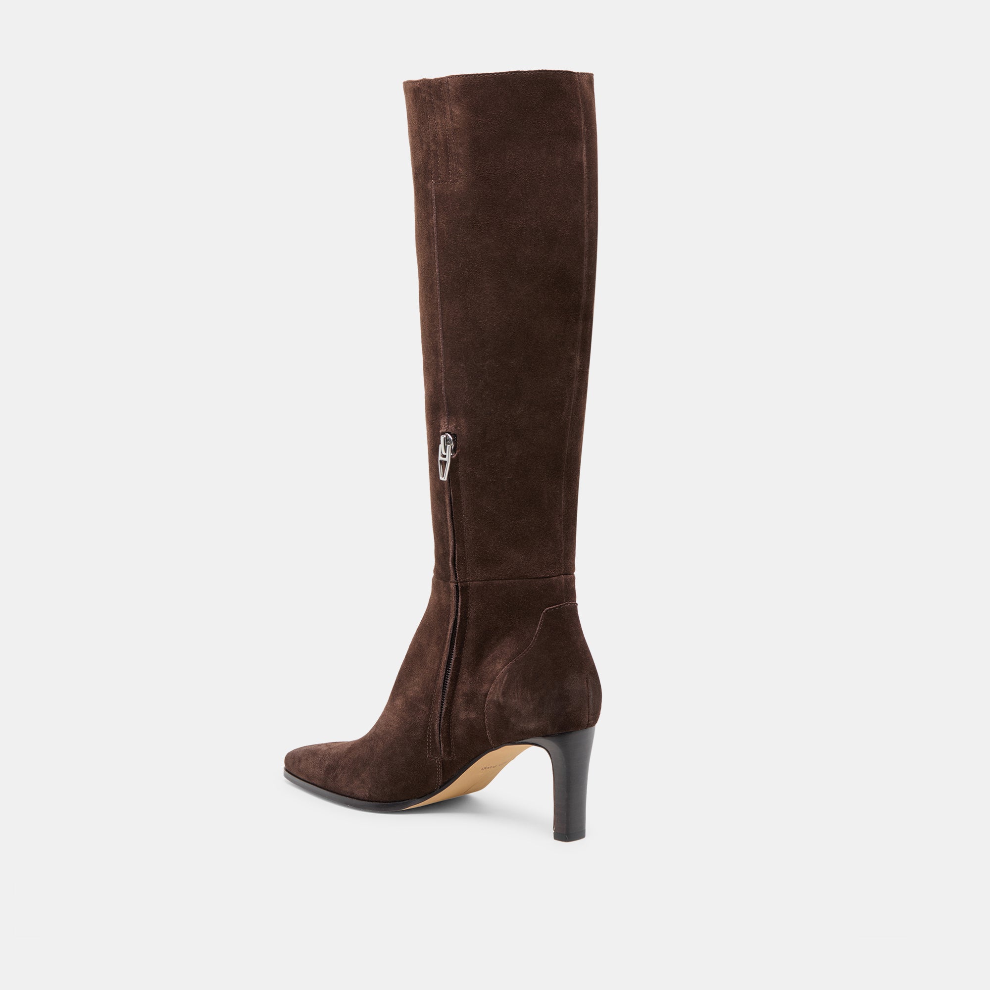 EMMI NARROW CALF BOOTS DK BROWN SUEDE - view 5