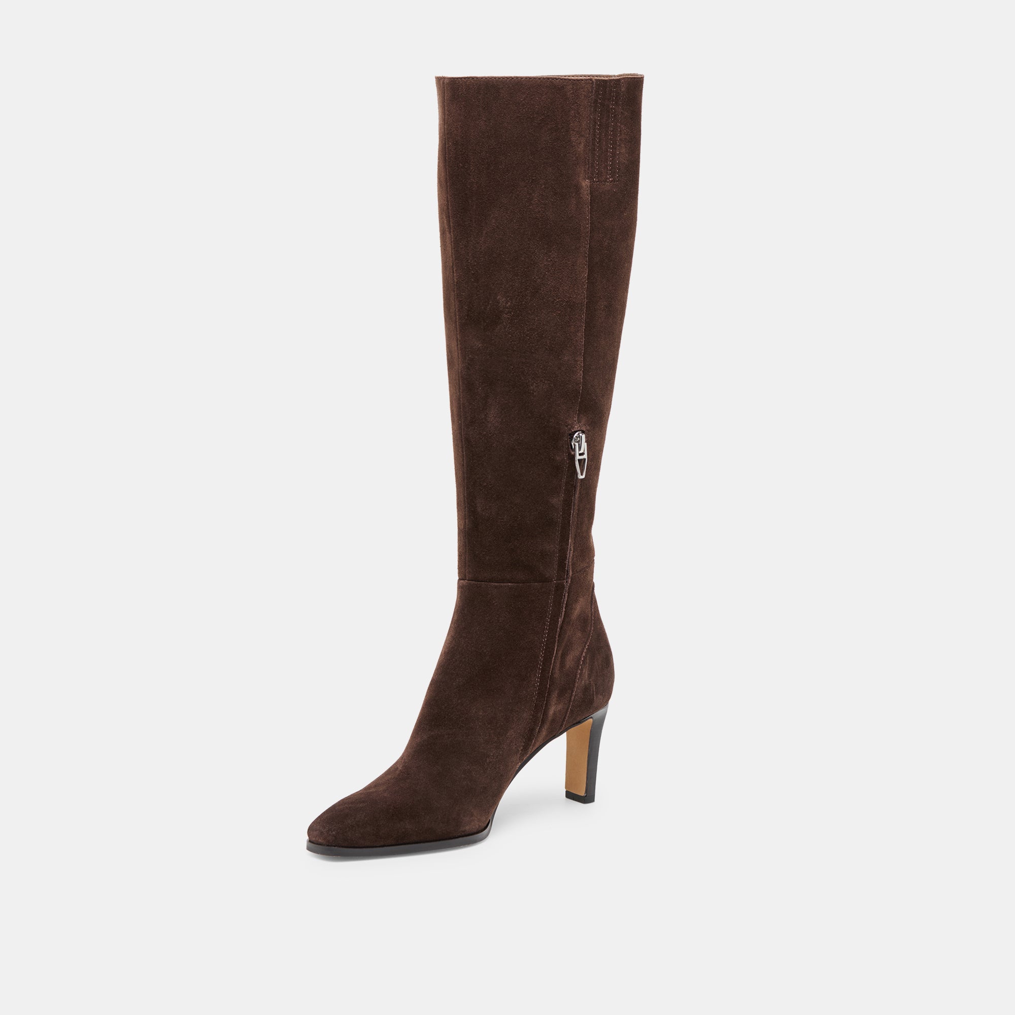 EMMI NARROW CALF BOOTS DK BROWN SUEDE - view 4