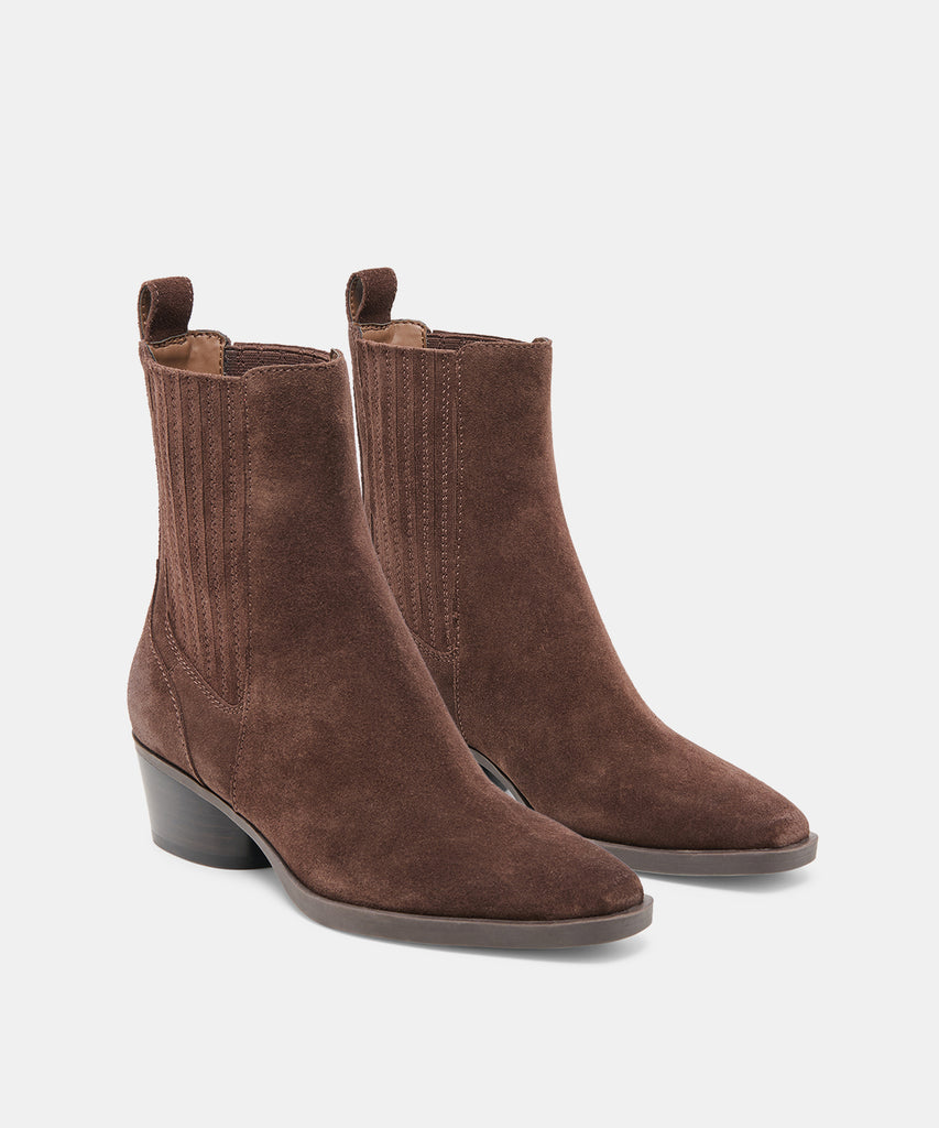 FAINT H2O BOOTIES DK BROWN SUEDE