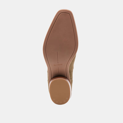 FAINT H2O BOOTIES OLIVE SUEDE