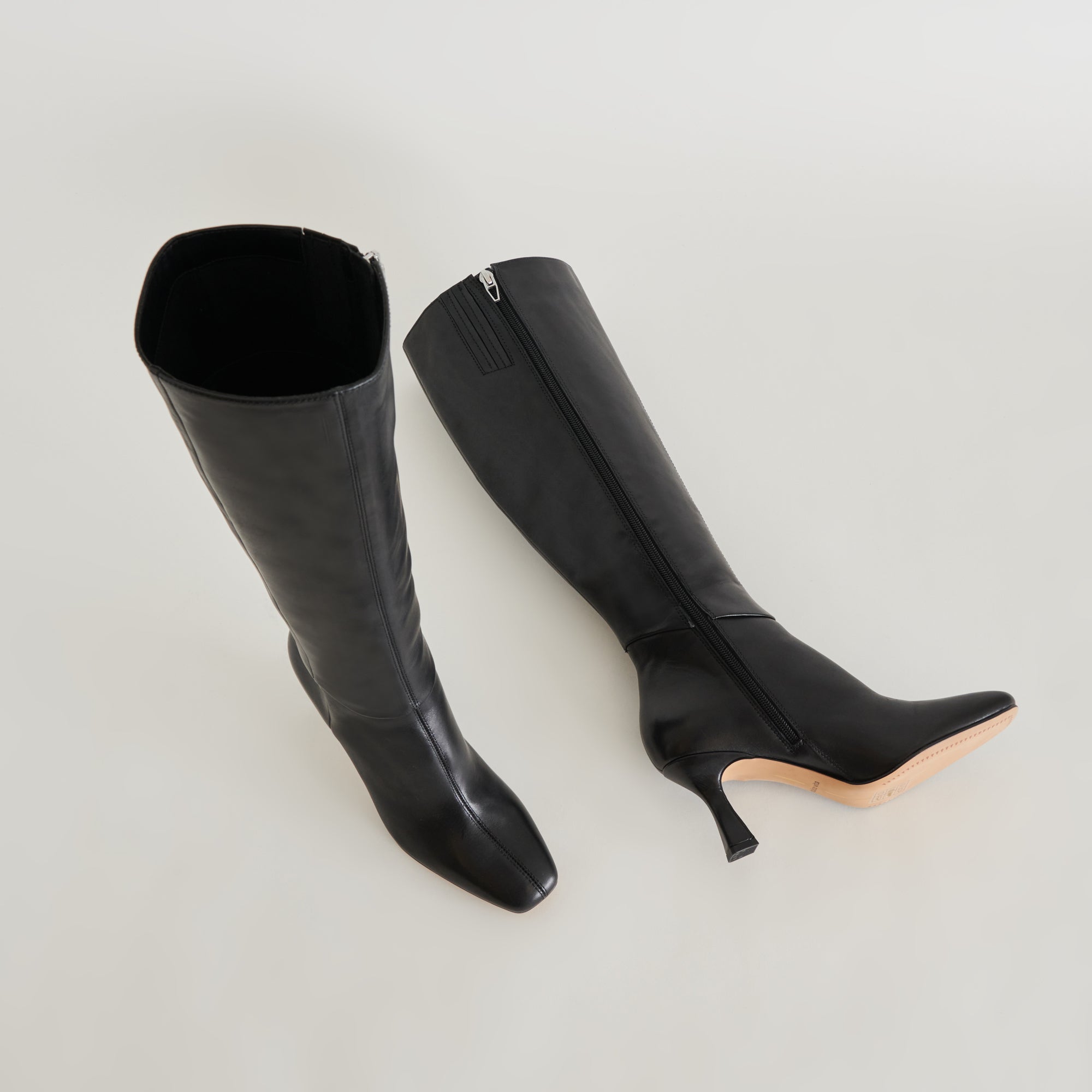 GYRA WIDE CALF BOOTS BLACK LEATHER - re:vita - view 5