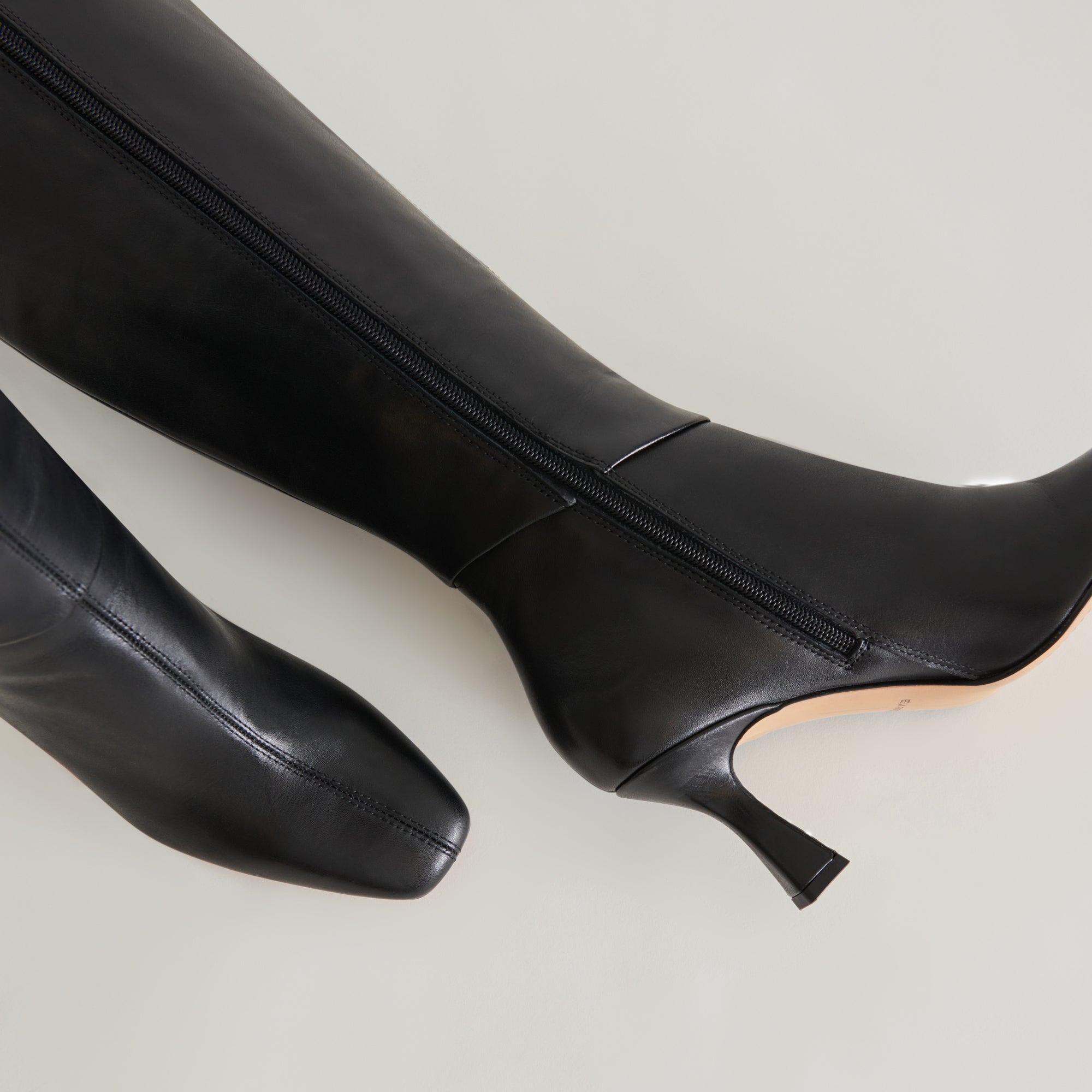 GYRA WIDE CALF BOOTS BLACK LEATHER - re:vita - view 13