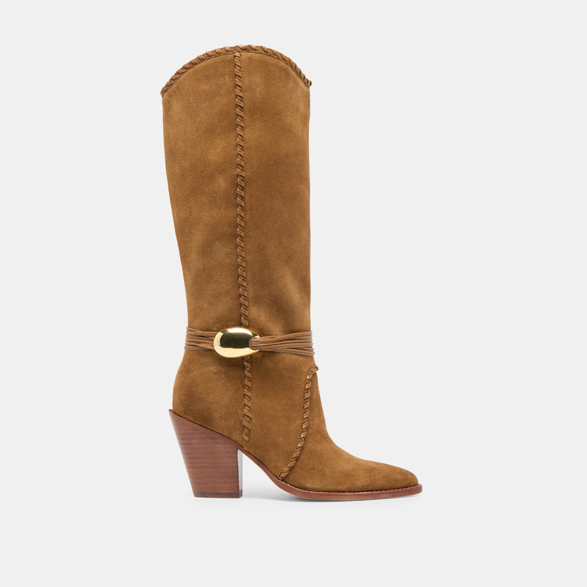 JODY BOOTS LT BROWN SUEDE