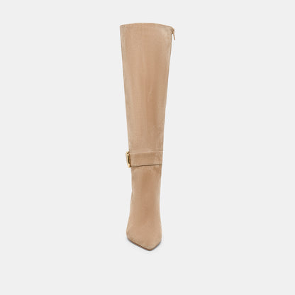KINZY BOOTS CAMEL SUEDE