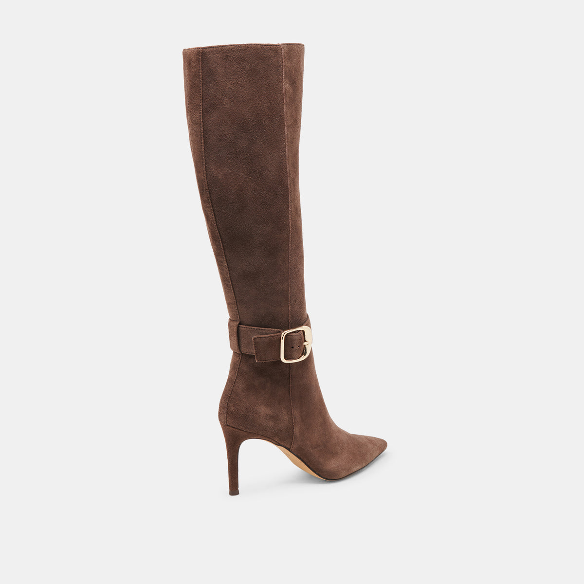 KINZY WIDE CALF BOOTS DK BROWN SUEDE - view 5
