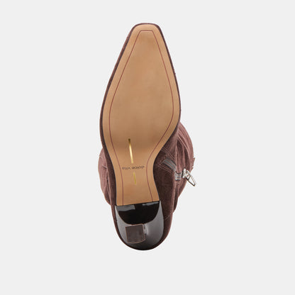 LOUSA BOOTS MAHOGANY SUEDE