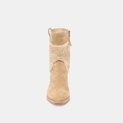 SALIL PLUSH BOOTS DK TAUPE SUEDE