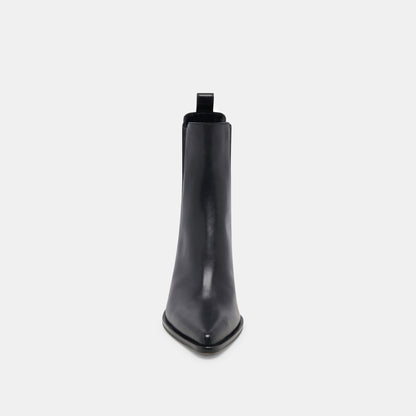 SHADIE H2O WIDE BOOTIES BLACK LEATHER