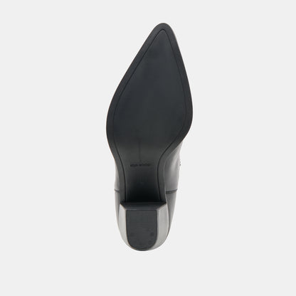 SLIM BOOTIES BLACK LEATHER