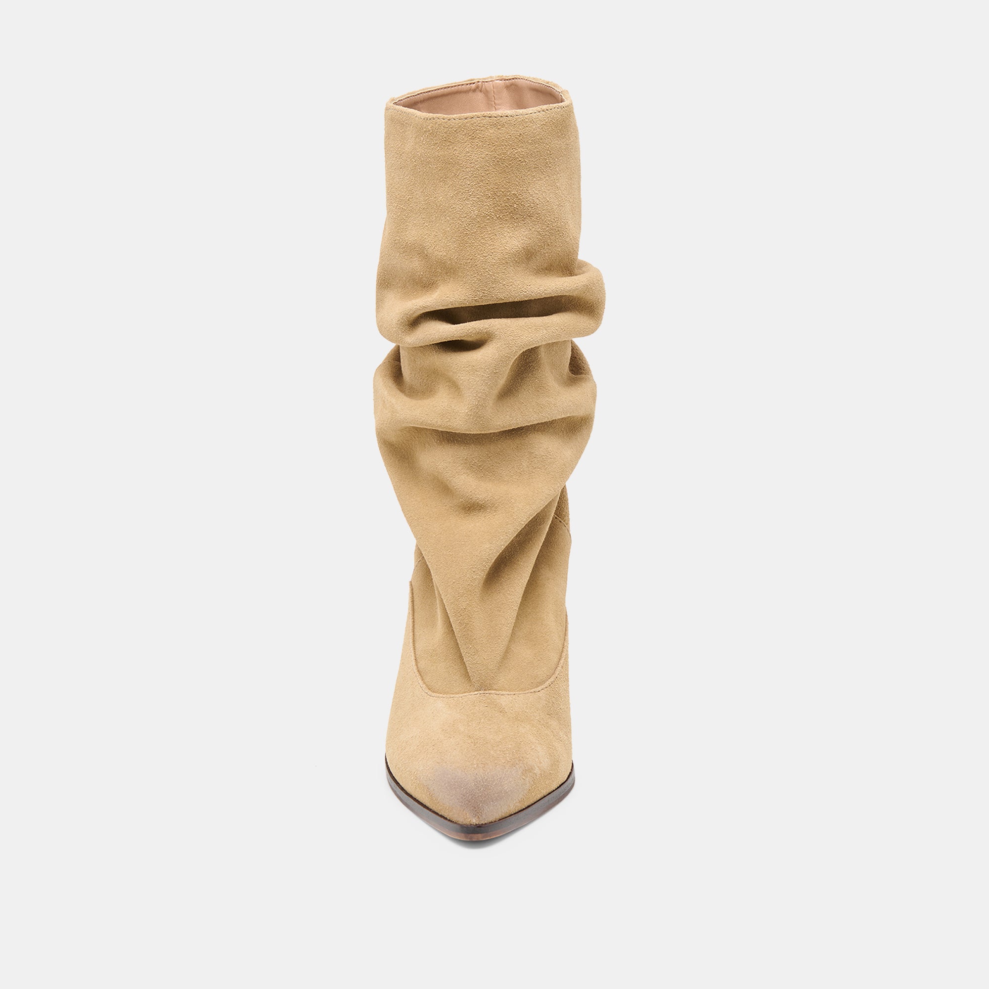 TALINA WIDE CALF BOOTS DK TAUPE SUEDE - view 8