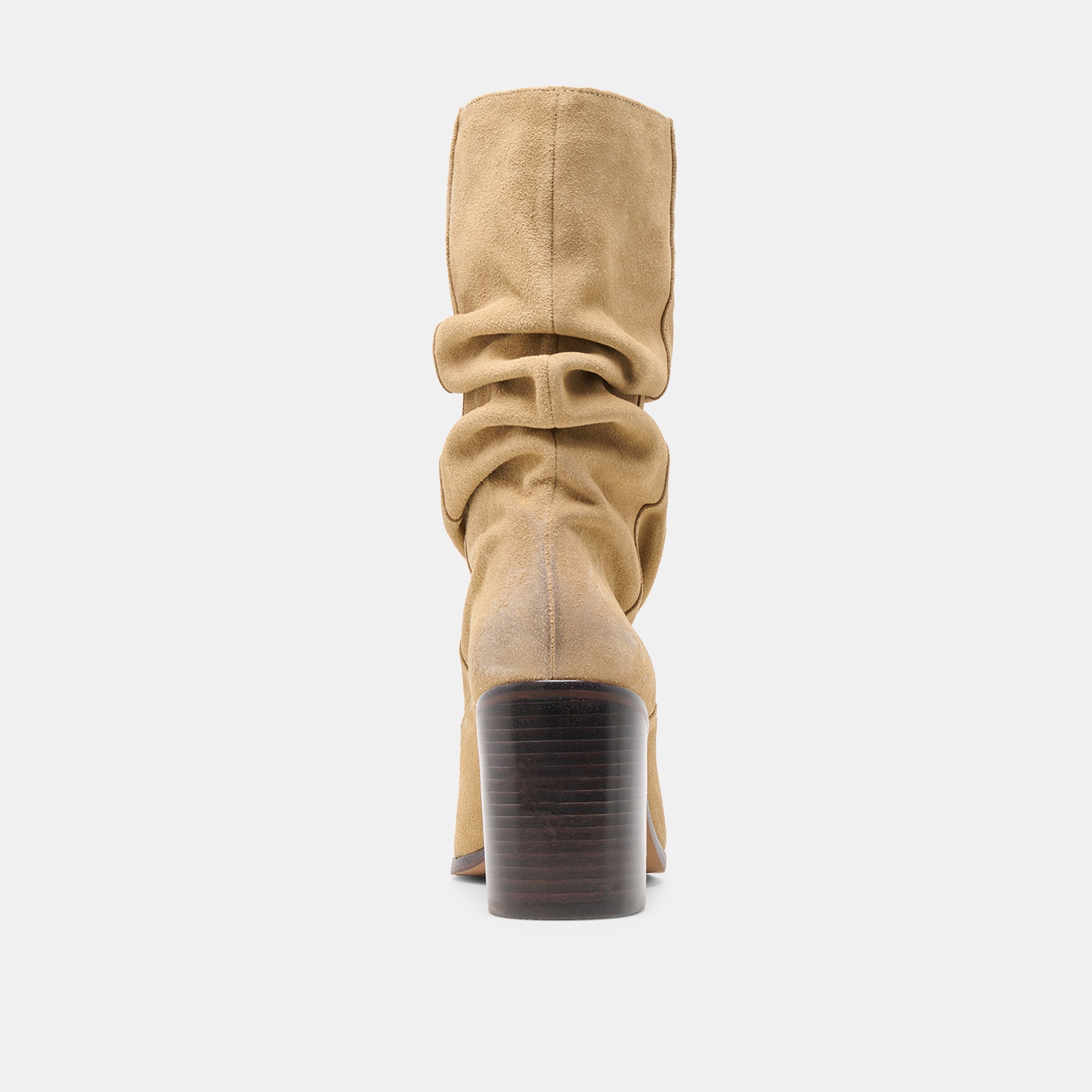 TALINA WIDE CALF BOOTS DK TAUPE SUEDE - view 9