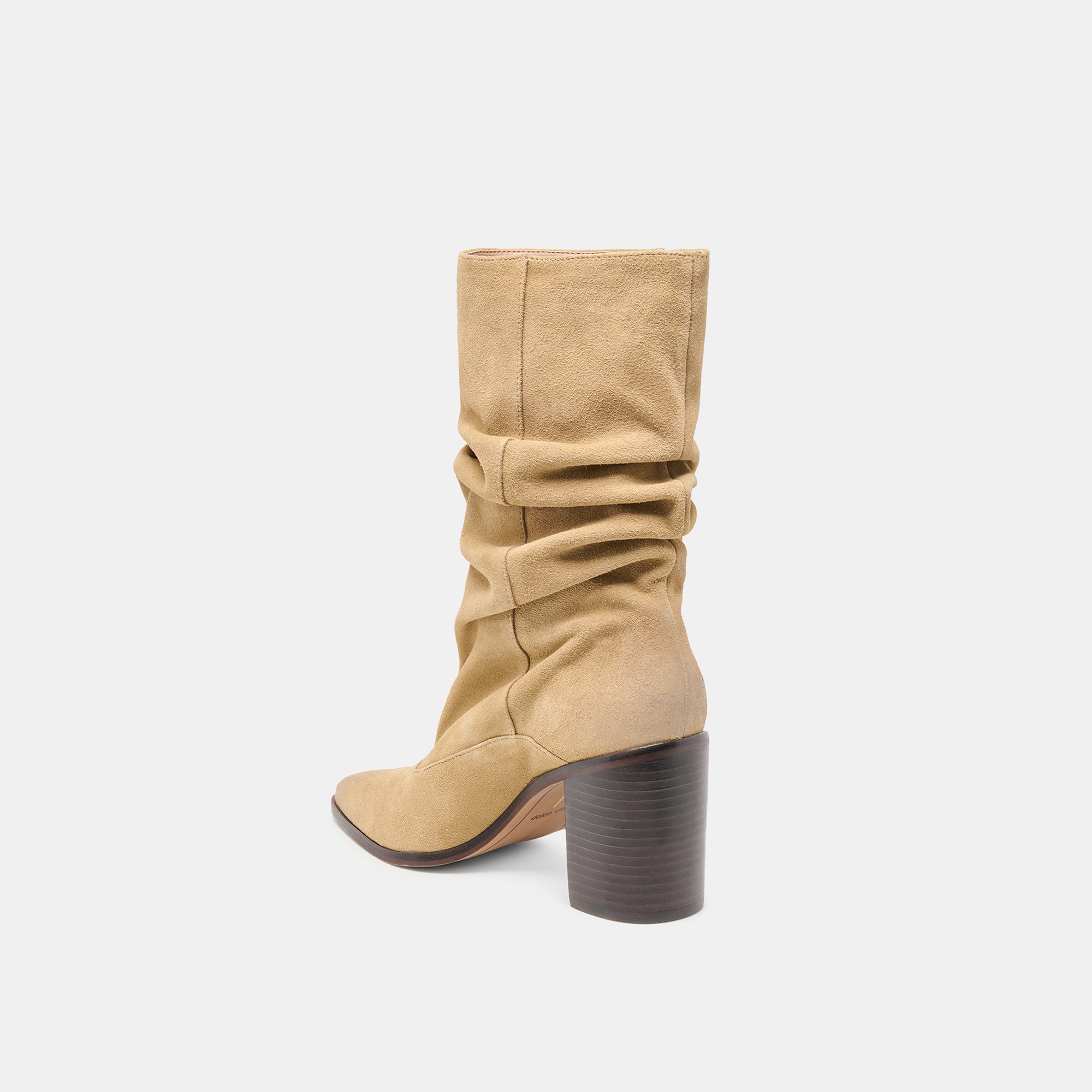 TALINA WIDE CALF BOOTS DK TAUPE SUEDE - view 7