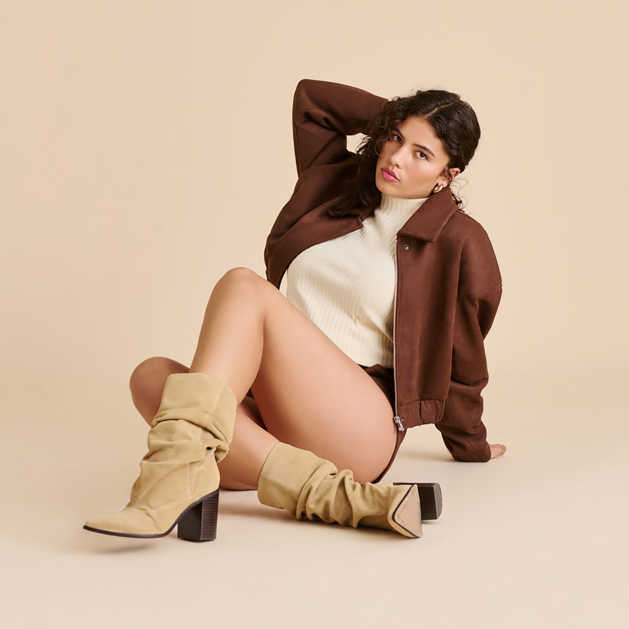 TALINA BOOTS DK TAUPE SUEDE - view 9