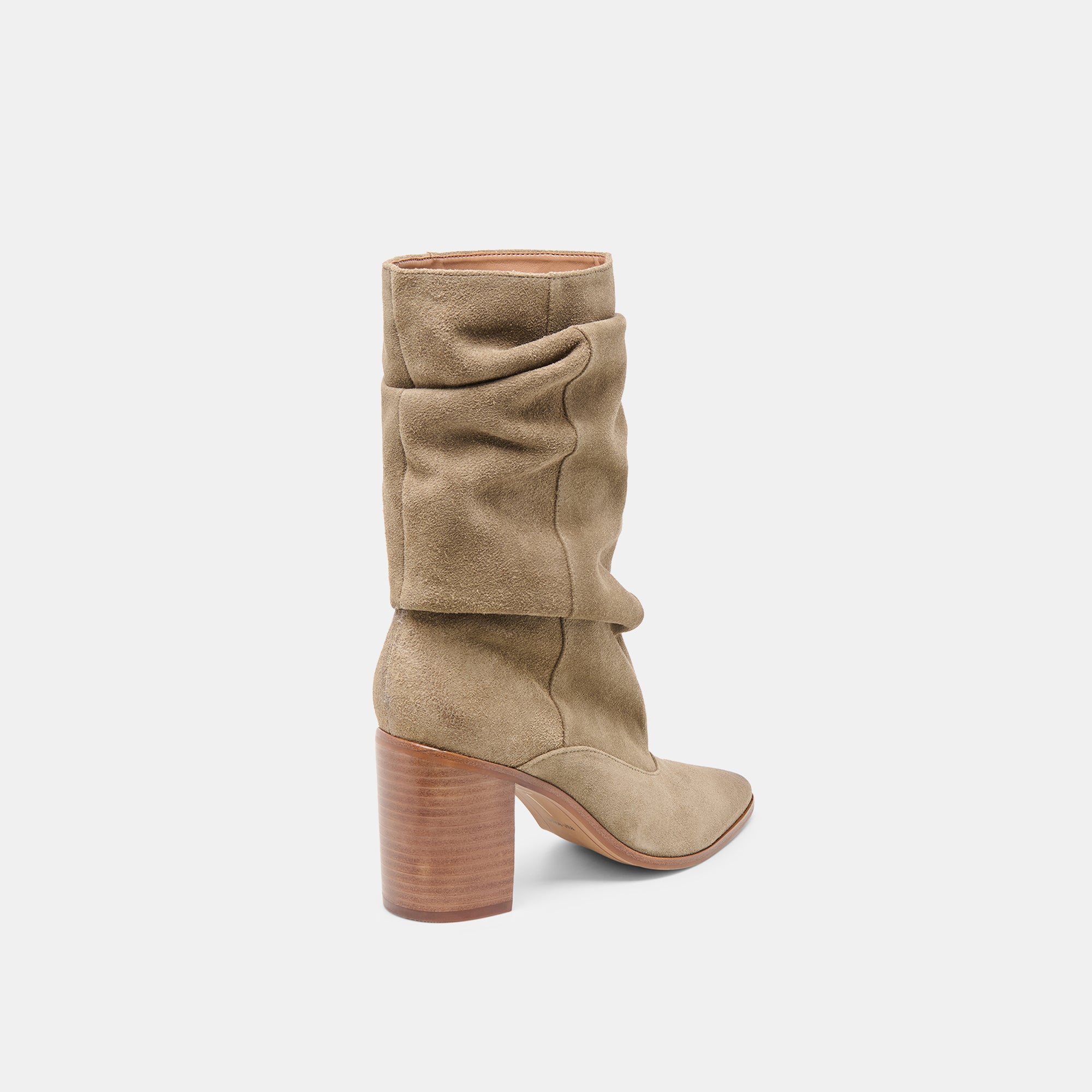 TALINA WIDE CALF BOOTS OLIVE SUEDE - view 3