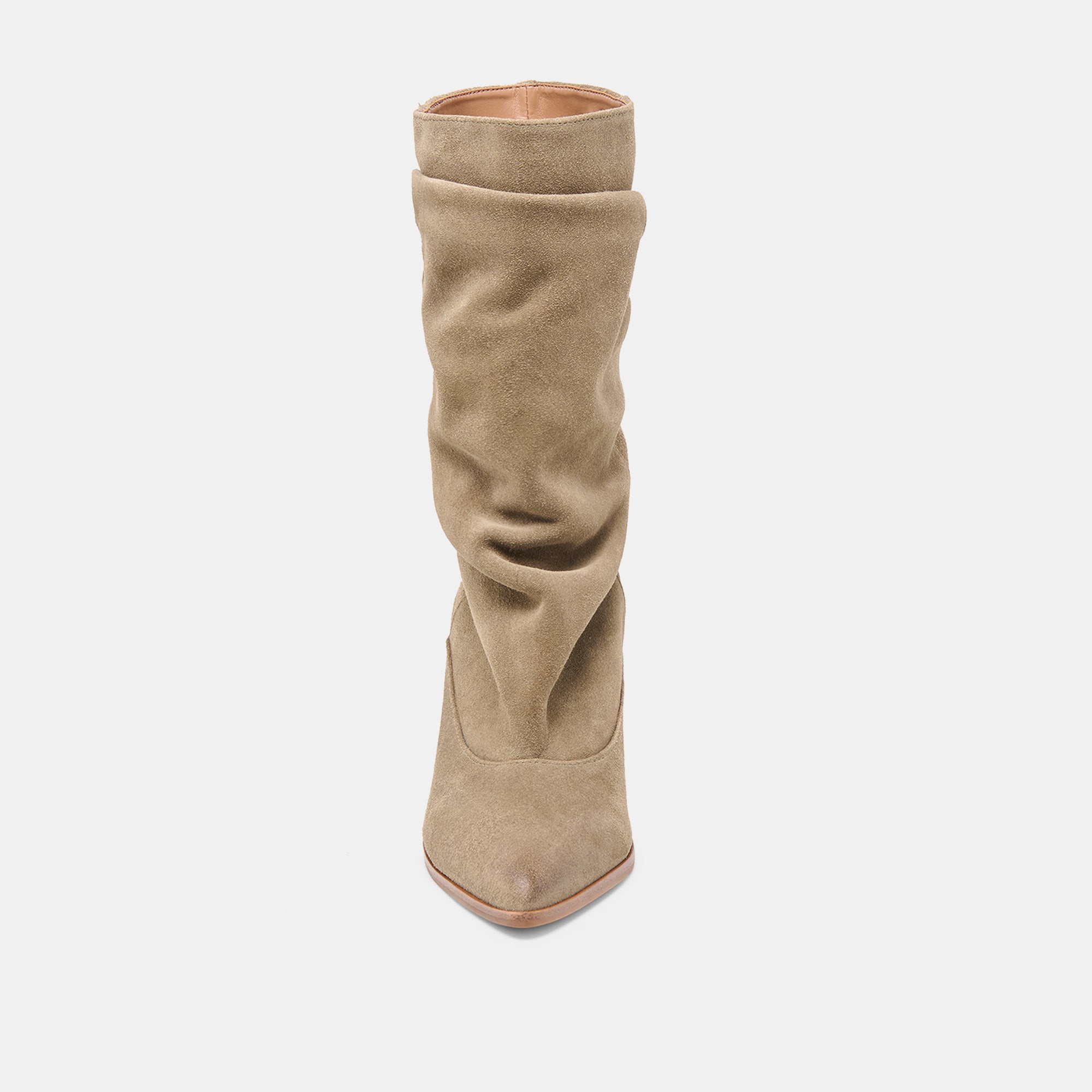 TALINA WIDE CALF BOOTS OLIVE SUEDE - view 6