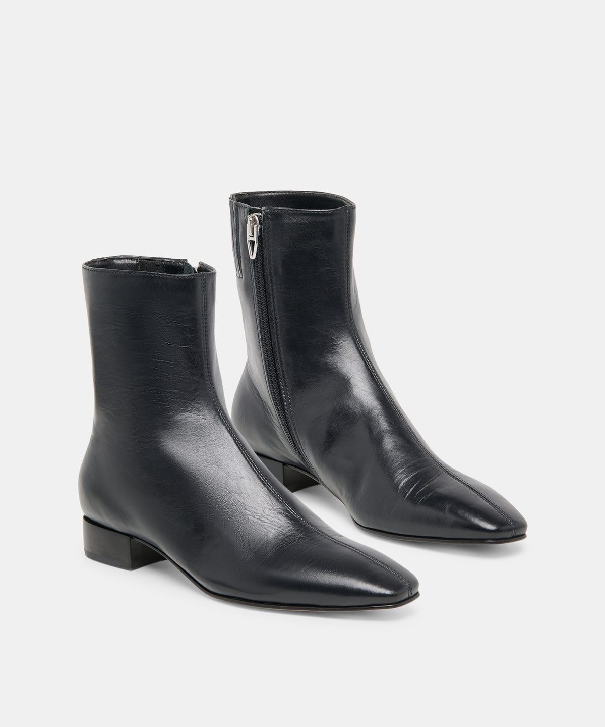 TARINE WIDE BOOTIES BLACK LEATHER - view 2