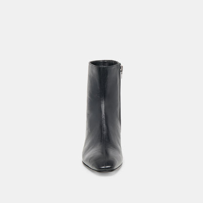 TARINE BOOTIES BLACK LEATHER