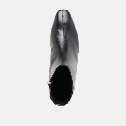 TARINE BOOTIES BLACK LEATHER