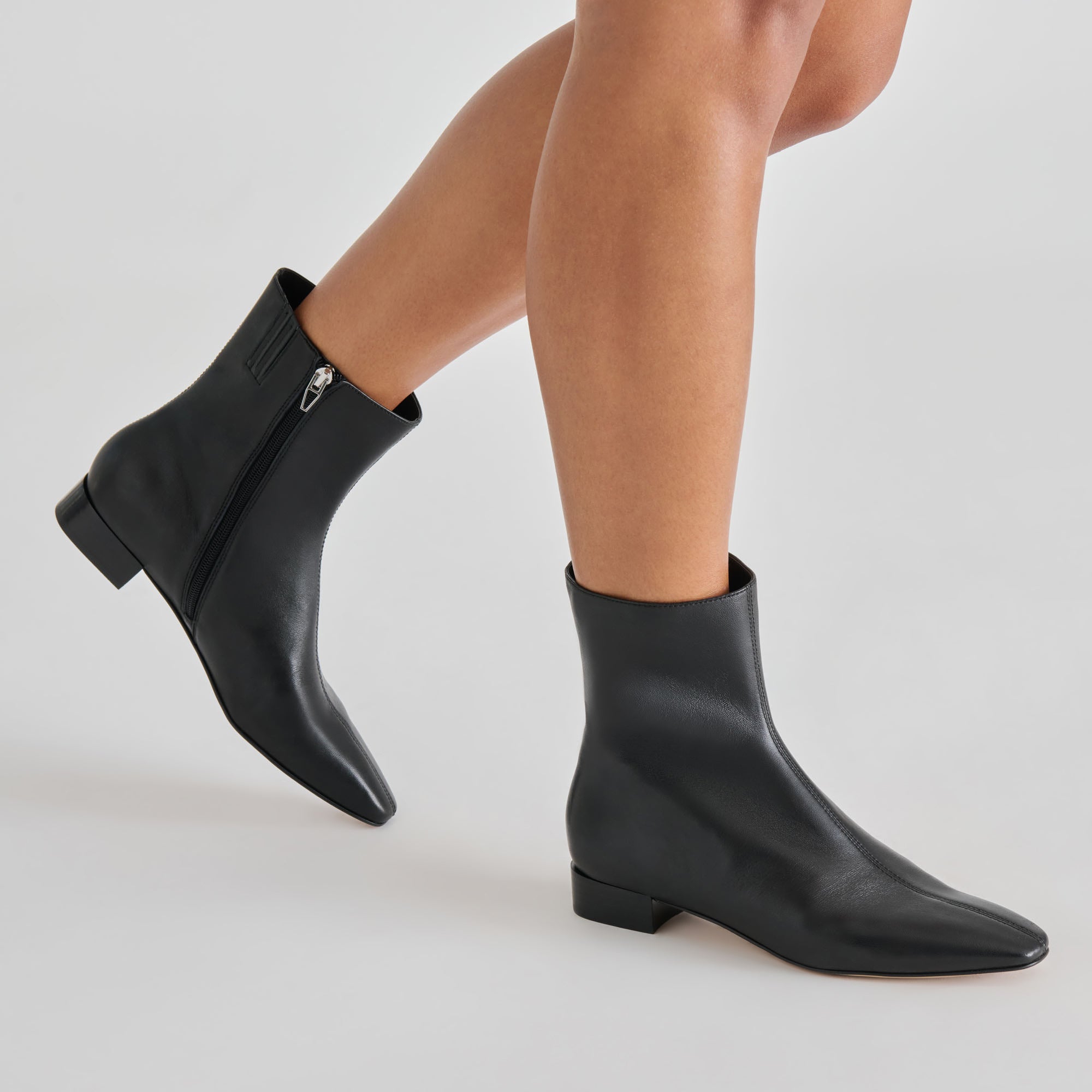 TARINE BOOTIES BLACK LEATHER - view 2