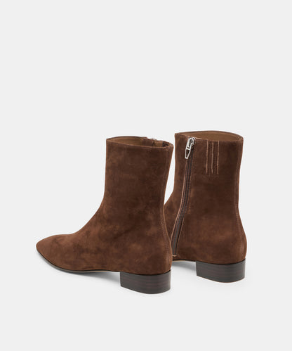 TARINE BOOTIES DK BROWN NUBUCK