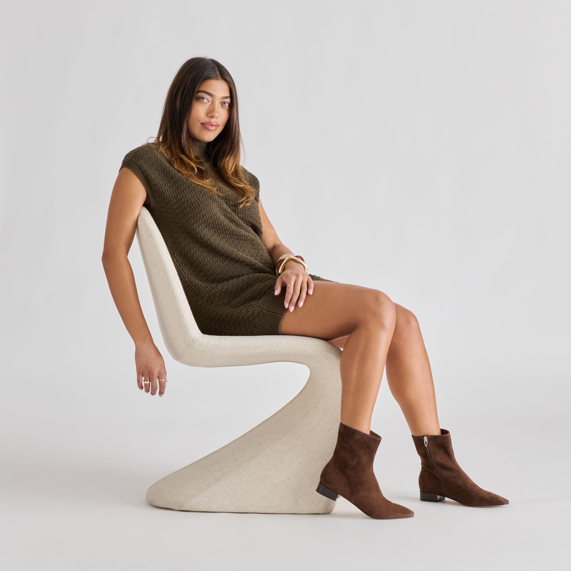 TARINE BOOTIES DK BROWN NUBUCK - view 2