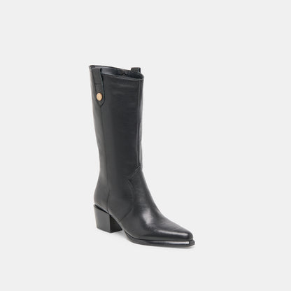 VERN BOOTS BLACK LEATHER