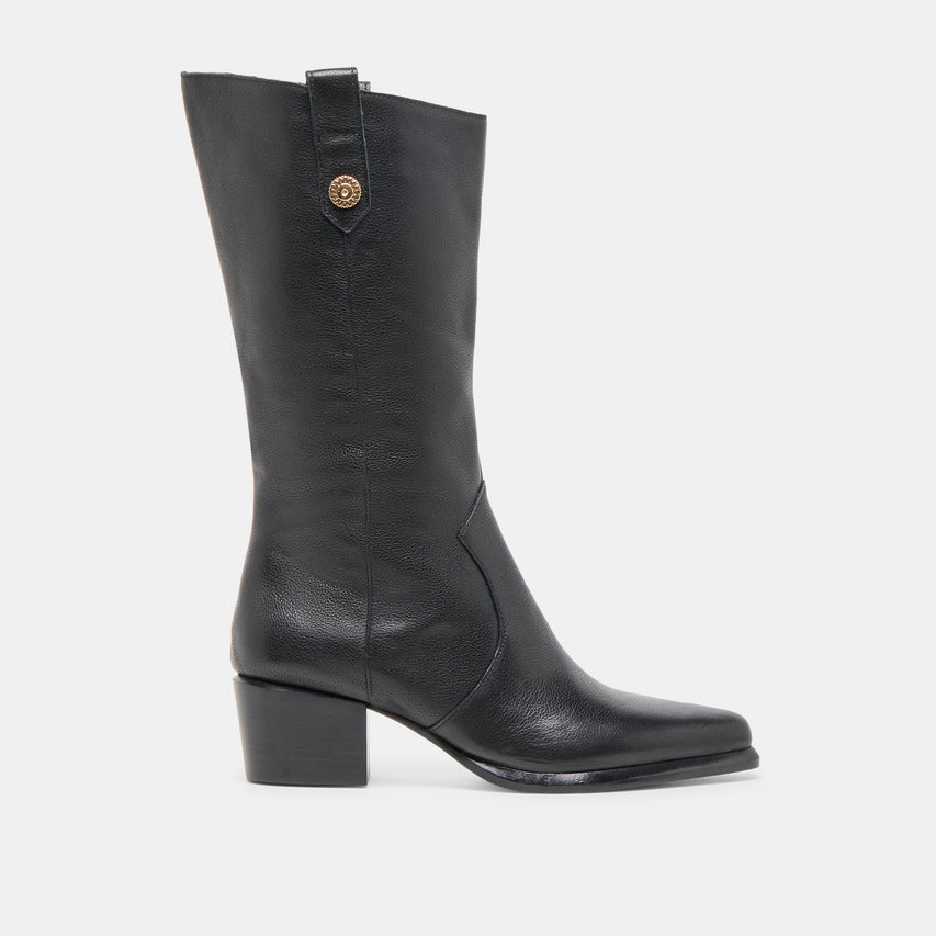 VERN BOOTS BLACK LEATHER