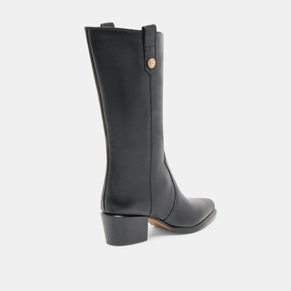 VERN BOOTS BLACK LEATHER