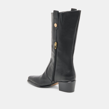 VERN BOOTS BLACK LEATHER