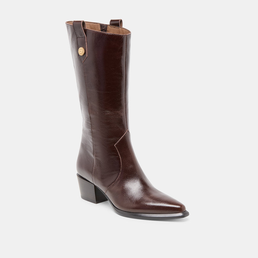 VERN BOOTS CHOCOLATE LEATHER