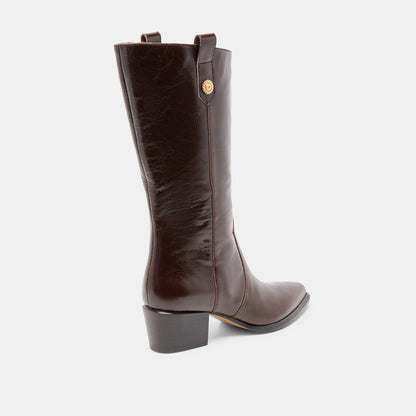 VERN BOOTS CHOCOLATE LEATHER