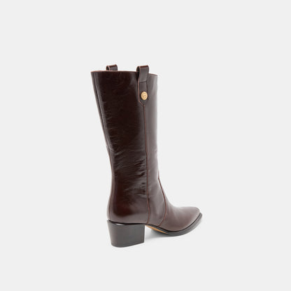 VERN BOOTS CHOCOLATE LEATHER