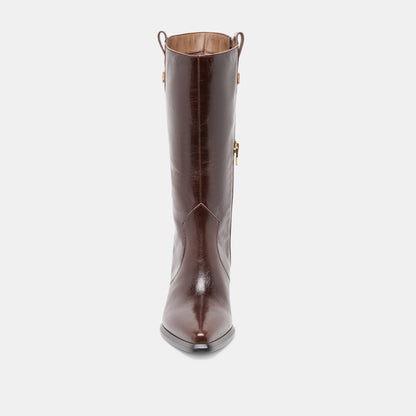 VERN BOOTS CHOCOLATE LEATHER