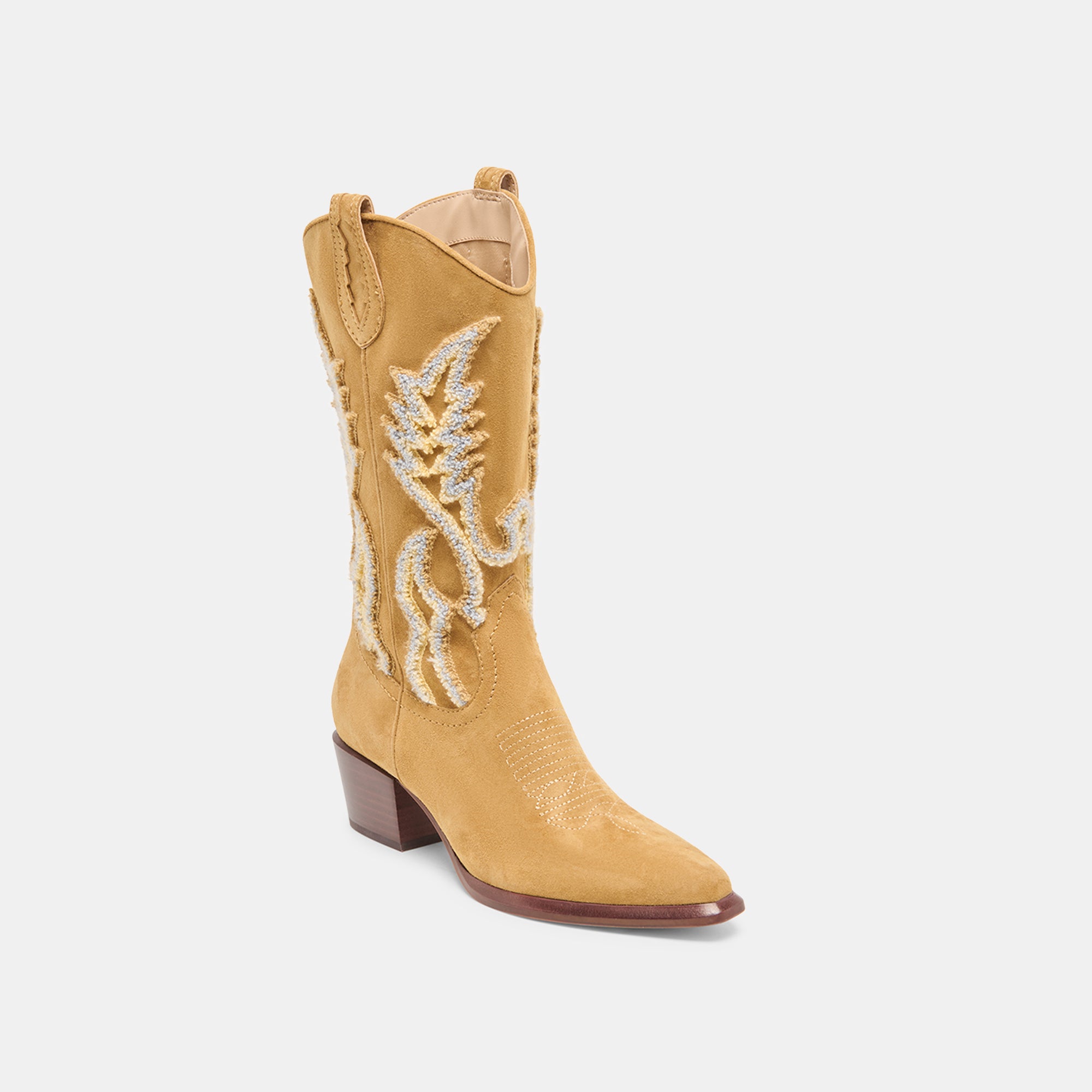 VILA BOOTS CARAMEL SUEDE - view 3